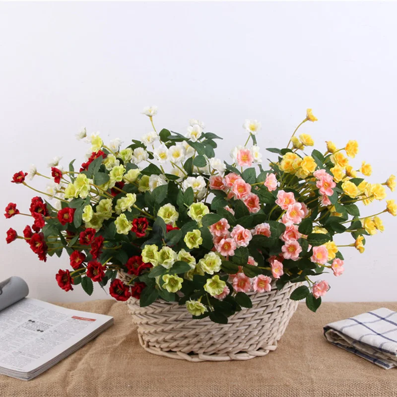 40 см Шелковая Роза искусственная цветы для украшения дома маленькая поддельные