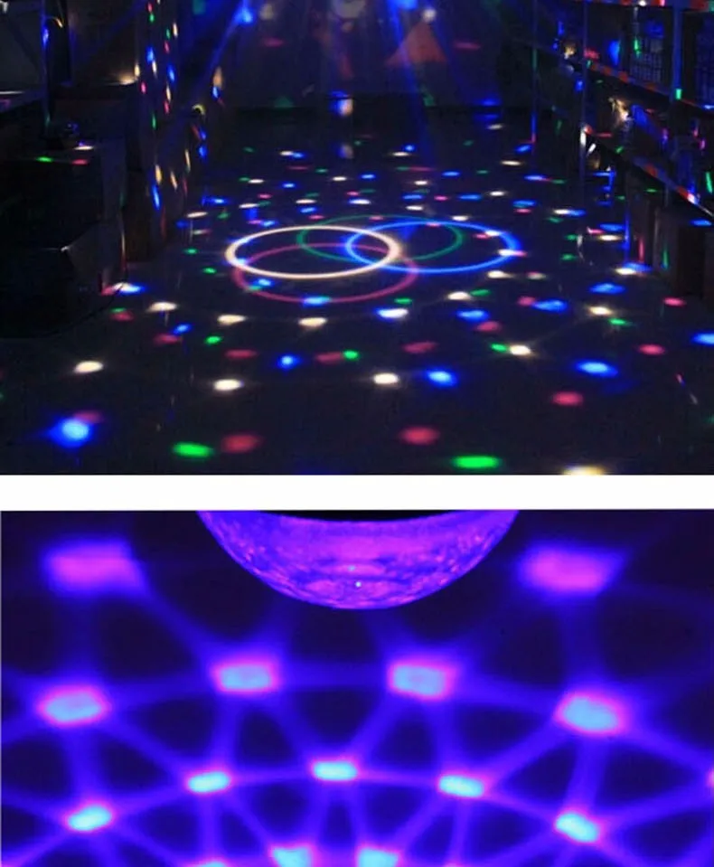 Мини RGB LED кристалл магический шар сценический эффект Освещение лампы Party Дискотека DJ Light Show lumiere