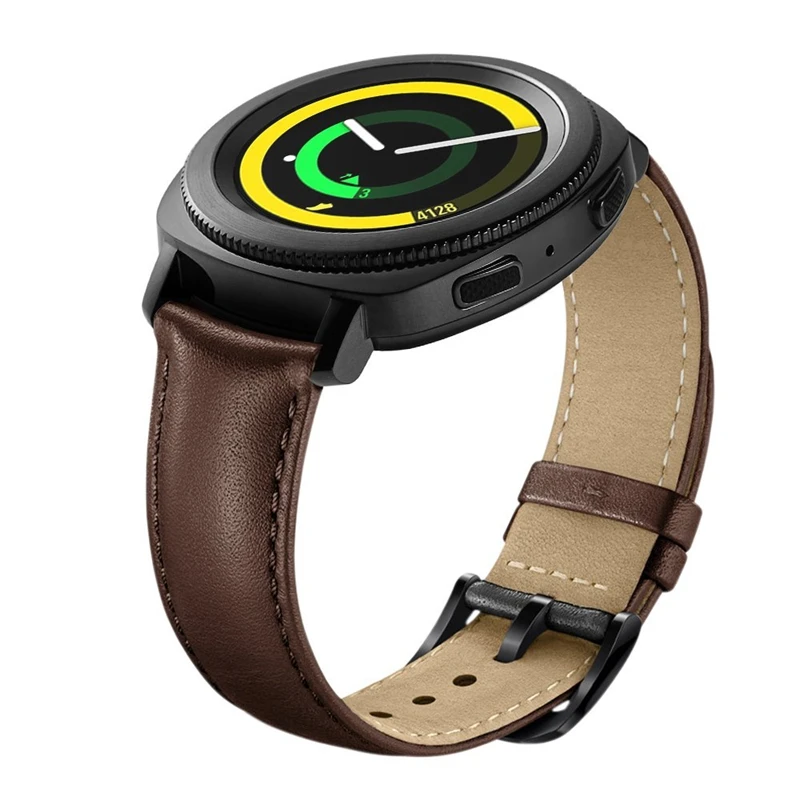 20 мм мягкий кожаный сменный ремешок для Samsung Gear Sport SM-R600 S2 Classic | Наручные часы