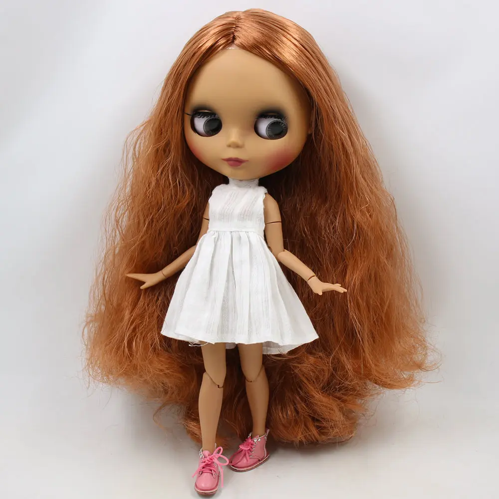 ICY DBS Blyth Doll No.BL0356 Copper hair Black Matte face Joint body 1/6 bjd OB24 ANIME GIRL | Игрушки и хобби