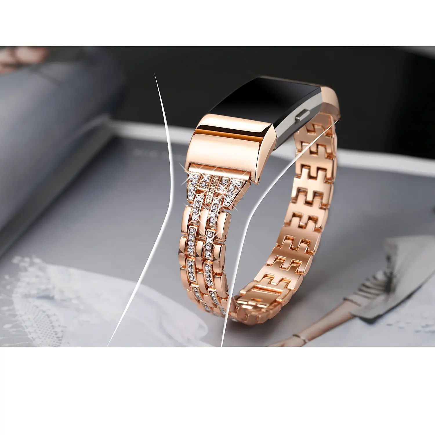 OULUCCI металлический ремешок для браслета Fitbit Charge 2/ремешок Безвинтовой браслет из нержавеющей стали для Fitbit charge2 часы