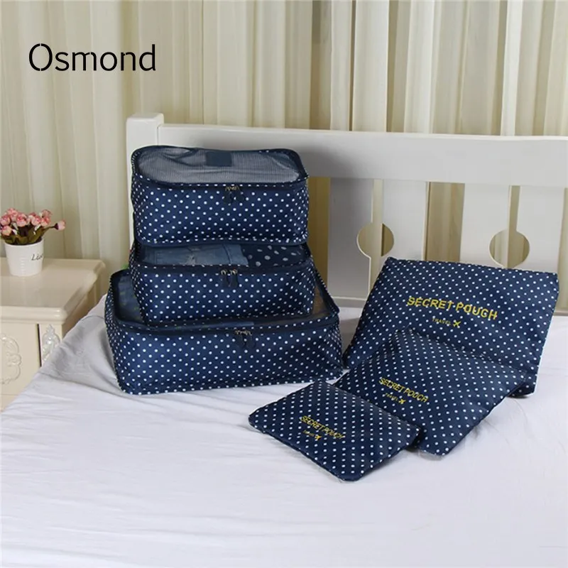 Osmond 6 шт./компл. сумки для путешествий обувь органайзер туалетных принадлежностей