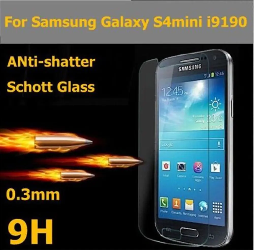 Защитное стекло для Samsung Galaxy S4 mini закаленное i9190 plus i9195i Противоударная пленка|screen