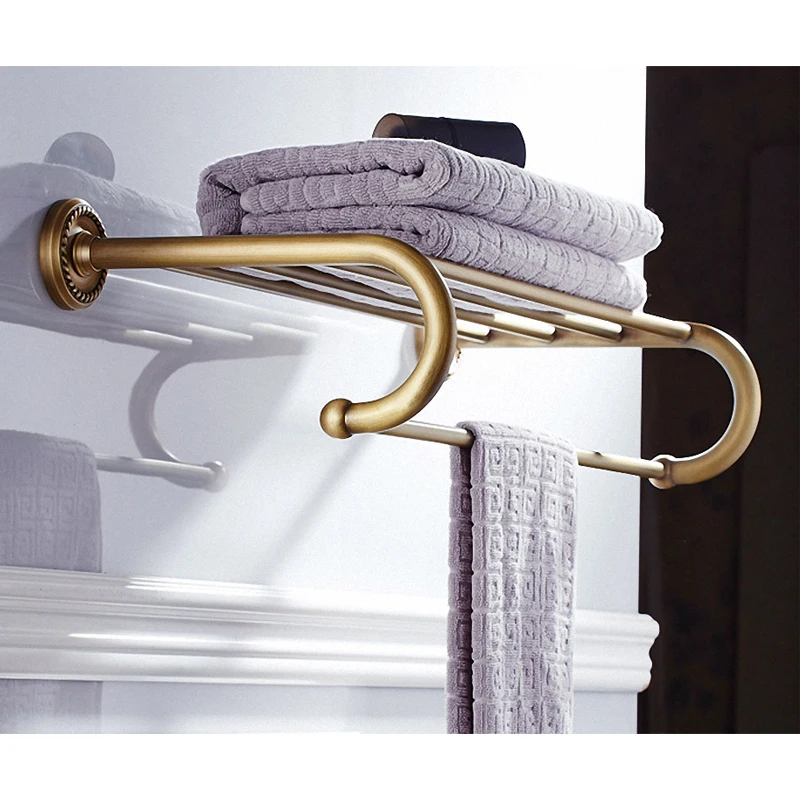 Набор аксессуаров для ванной комнаты из твердой латуни настенная антикварная