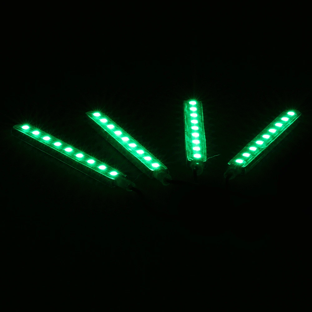 4 in 1 Wireless Remote Control Interior Atmosphere Light Bar Car Floor Dash LED Decoration Lamp Kit 12V | Автомобили и мотоциклы