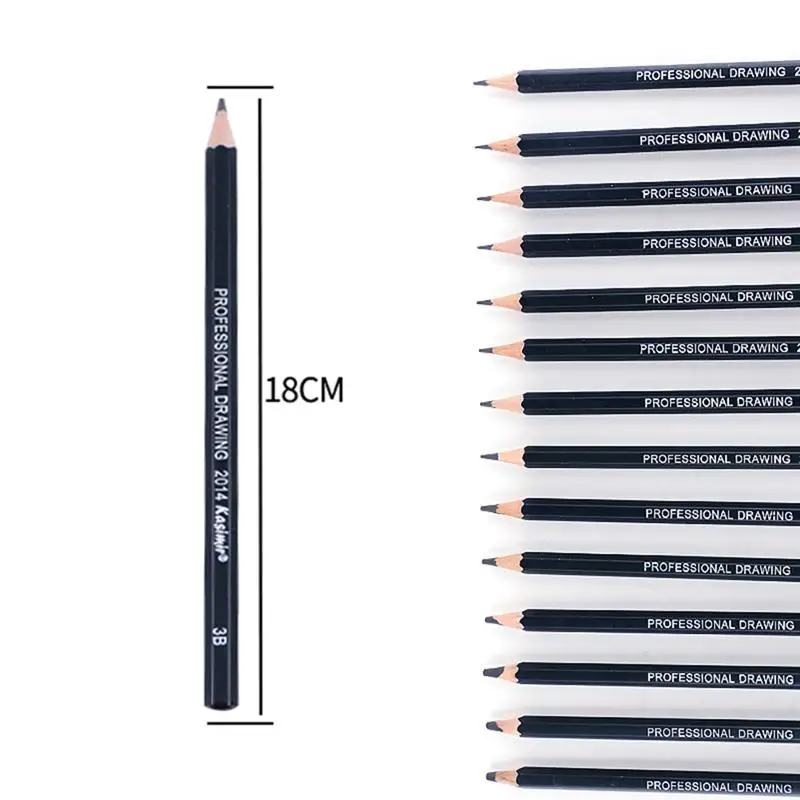 

14Pcs Draw Pencil Set Essentials Sketching Pencil Set Non-toxic Environmental Protection for Beginner