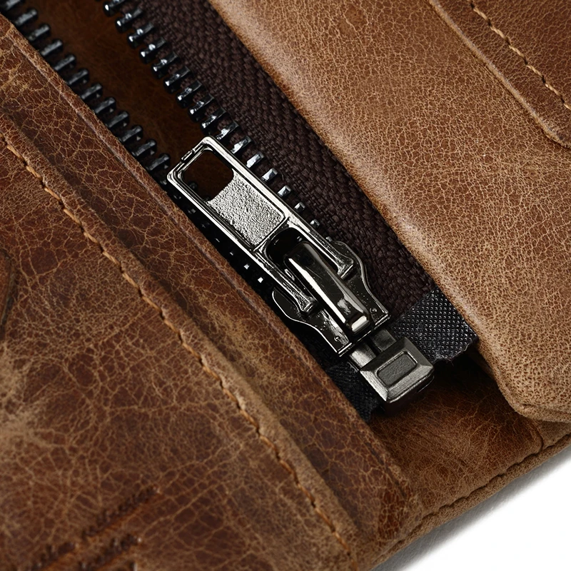 CROSS OX Кошелек мужской из натуральной кожи с отдельным отсеком для мелочи и монет