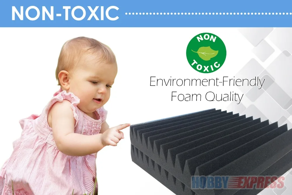 Акустическая студийная пенопластовая акустическая панель Arrowzoom Multi Wedge 12T