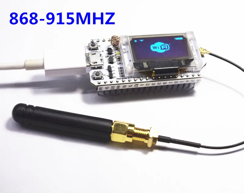 2 шт 868 МГц 915 SX1276 ESP32 LoRa 0 96 дюймовый синий oled дисплей Bluetooth wifi Lora Kit 32 макетная плата
