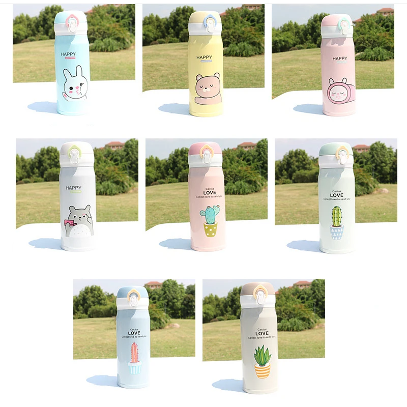 ZIKAI new 350ml Candy cartoon cute Thermocup Stainless Steel Thermos Bottle outdoor travel thermos Thermal coffee mug CT-1 | Дом и сад
