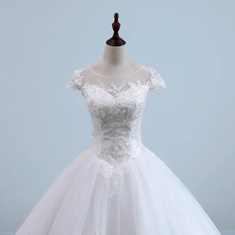 High Quality De Mariage Brush Sweep Train Custom Made Elegant Gelinlik Slim-Line Sweetheart Gorgeous Ball Gown Wedding Dress | Свадьбы и