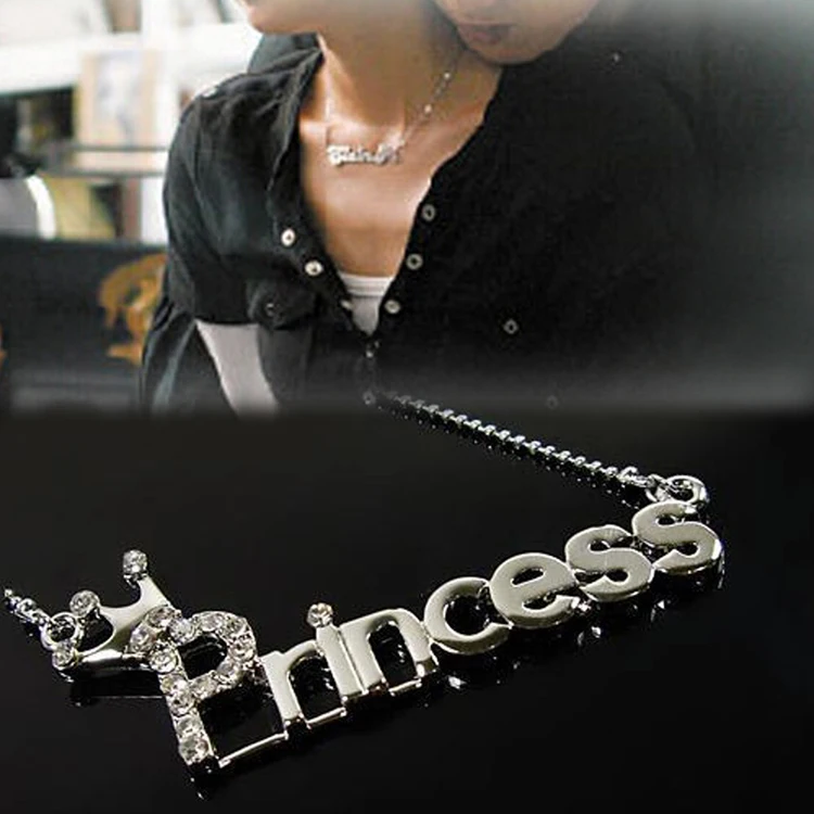 Подвеска с надписью в виде принцессы|pendant necklace|gift giftsgift necklace |