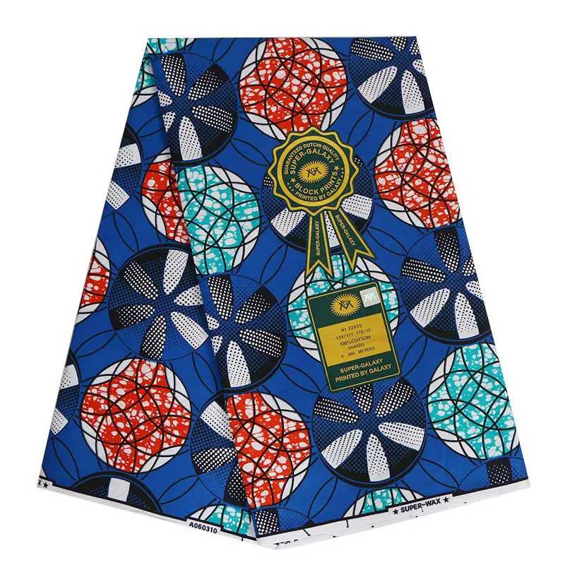 

mylb African Polyester Wax Prints Fabric Wax High Quality 6 yards African Fabric for Party Dress