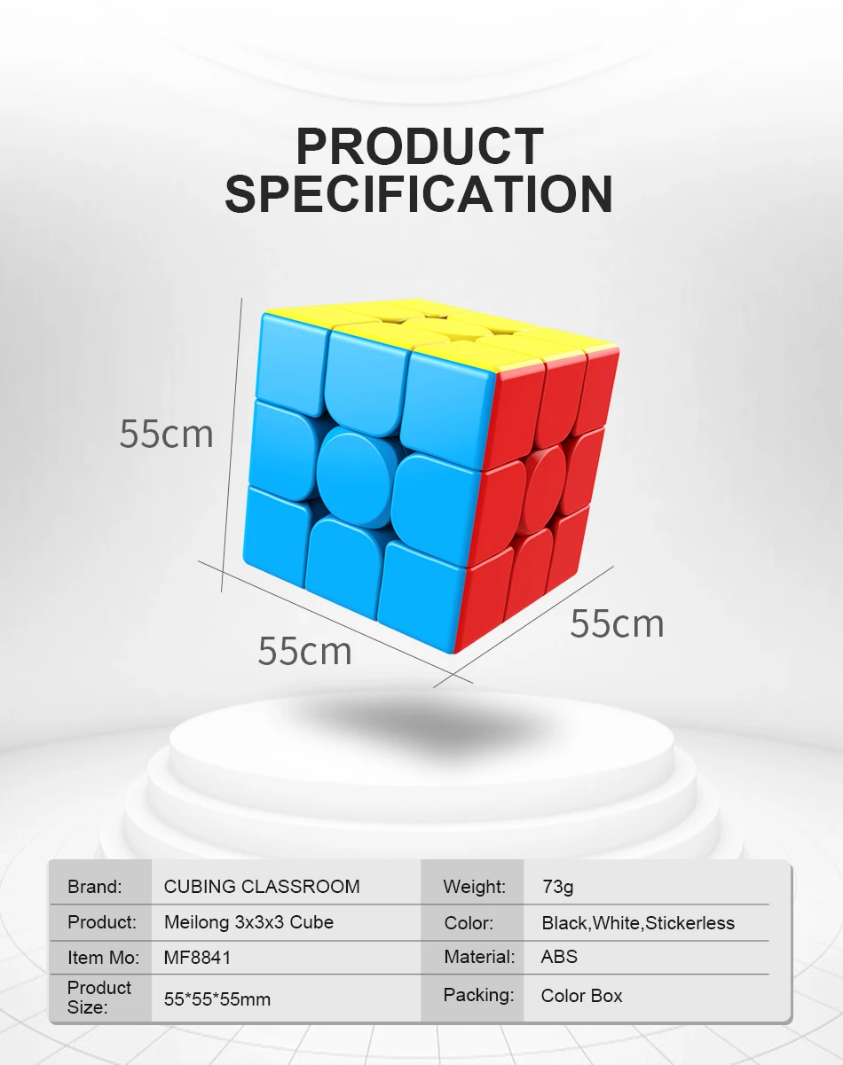 MoYu Meilong, 3x3x3, магический куб, Meilong, без наклеек, скоростной куб, головоломка для детей и взрослых, развивающие игрушки