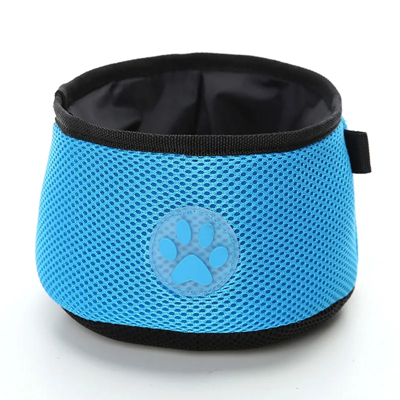Sky Blue Аксессуары Pet кошки, собаки, миску Портативный кормления питьевой воды Путешествия Еда чаши для кошки собаки питьевой кормушки 30 - Цвет: Sky Blue
