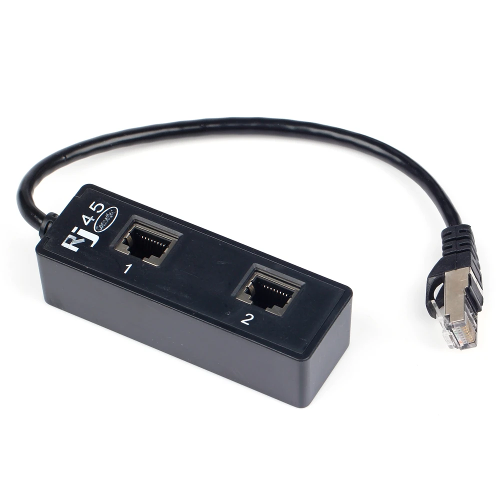 

BAAQII 1 до 2 LAN Ethernet сеть RJ45 разъем сплиттер адаптер кабель Новый AA4165