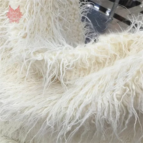 Cream white per pic Кремовый белый 7 см длинный ворс пушистый искусственный Тибетский овечий мех Ткань для новорожденных реквизит для фотосессии tissu 160*50 см 1 шт. SP5572 - Цвет: Cream white per pic
