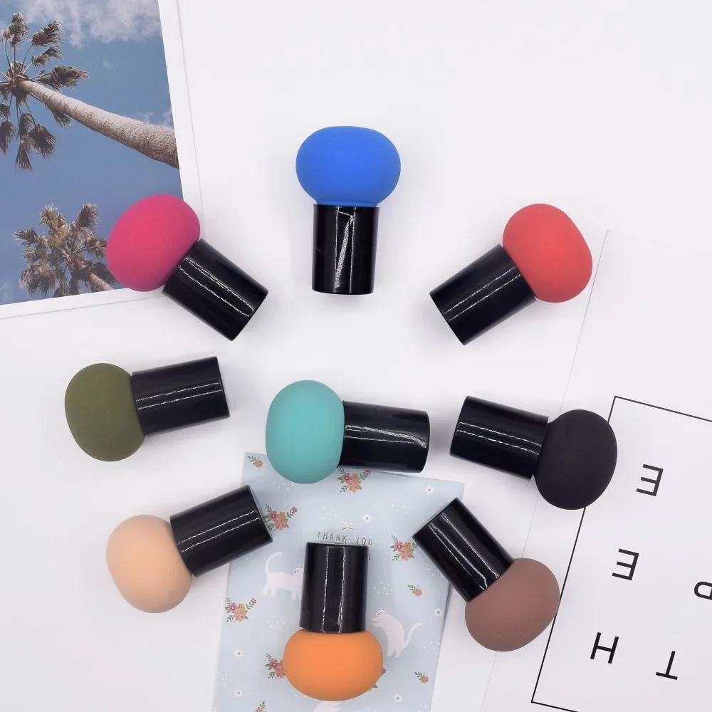 Dolovemk губка для макияжа с ручкой пудра грибной головкой блендер крышкой| |