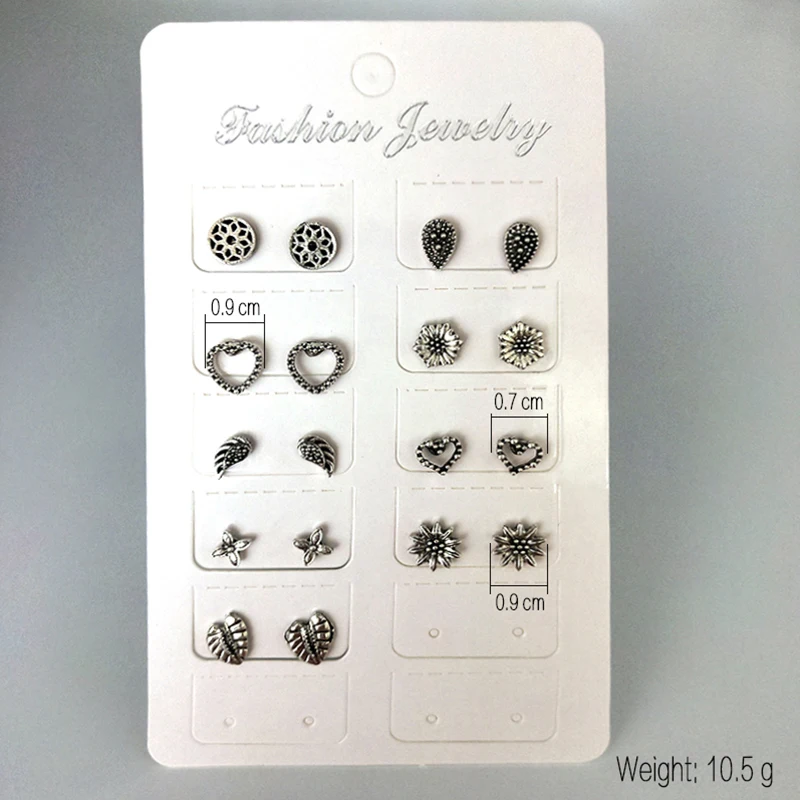 18 шт./компл. женские модные богемные Ретро персиковые сердца цветы листья капли