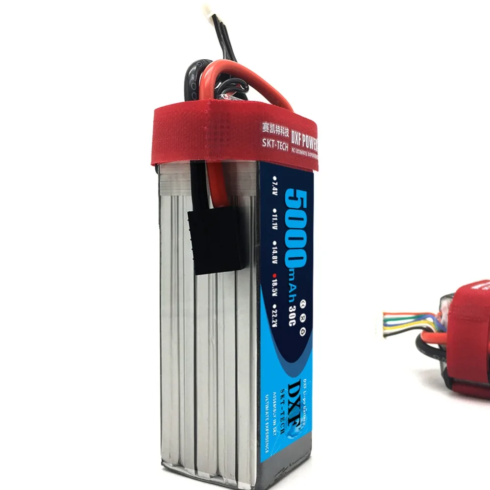 Аккумулятор DXF Радиоуправляемый 18 5 в 5000 мАч 30C max 60C 5S батарея LiPo для вертолета
