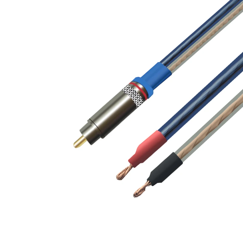 Активный сабвуфер кабель для колонок 2 голые провода головка к RCA один аудио