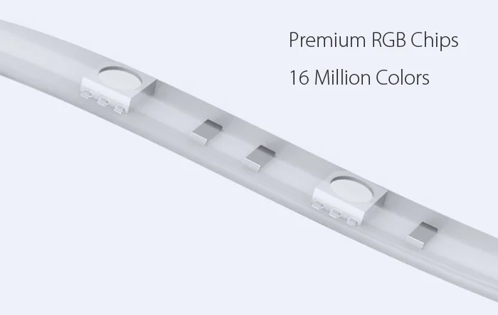 Yeelight 2 м ЕС штекер RGB светодиодный WiFi смарт-лайтстрип для Alexa Google домашний помощник для приложения интеллектуальные сцены