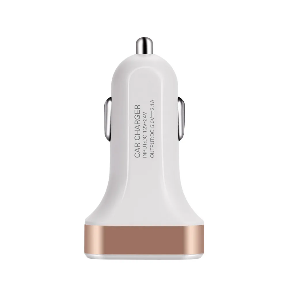 Топ автомобильное зарядное устройство интеллектуальный цифровой дисплей USB Автомобильное зарядное устройство со светодиодом дисплей Макс 2.1A для iPhone samsung Xiaomi зарядный адаптер