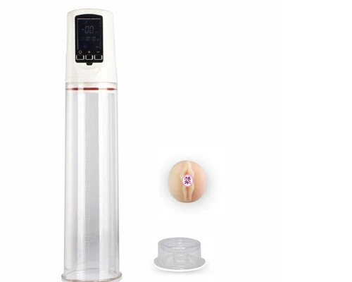 False vagina Электрический пени вакуумный насос USB Перезаряжаемый ЖК-экран Мужской пенис эрекция учебная машина Pro удлинитель пенис увеличение - Цвет: False vagina