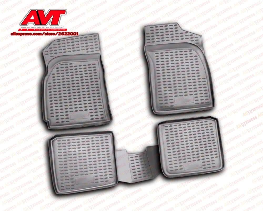 Коврики для салона автомобиля Chery Fora Резиновые Нескользящие 2006- 4 шт. аксессуары