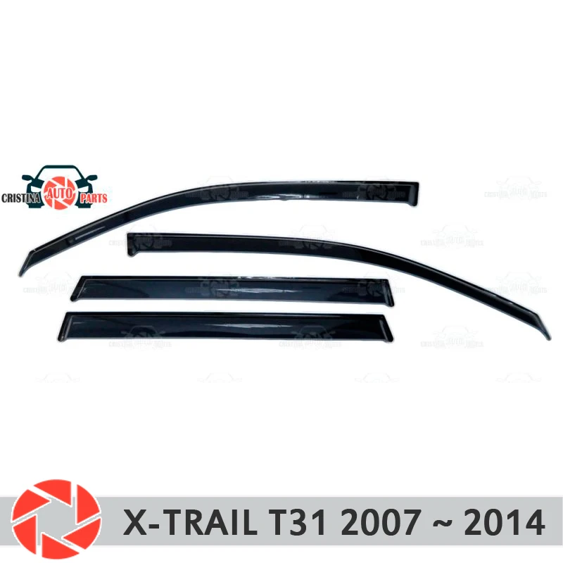 Дефлектор окна для Nissan X Trail T31 2007 2014 дефлектор от дождя защита грязи Стайлинг