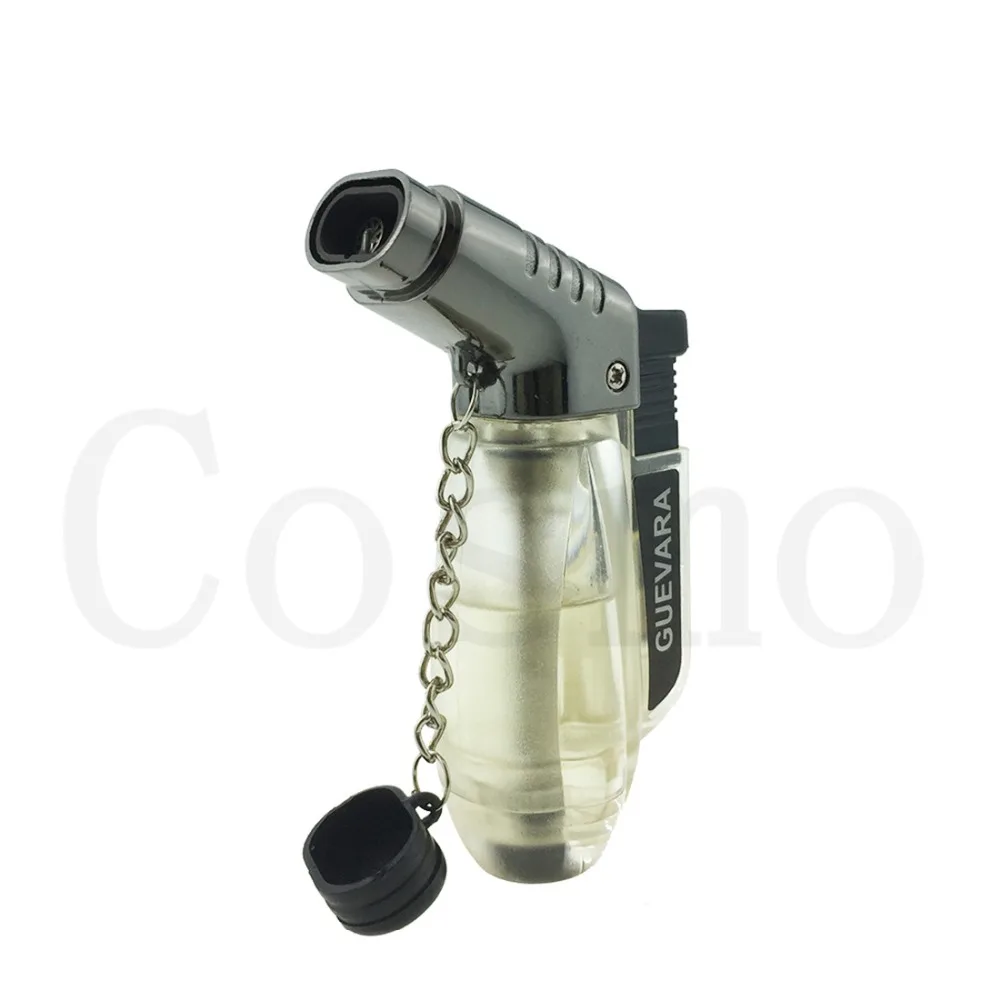 Guevara креативная ветрозащитная зажигалка с синим пламенем бутановый факел турбо