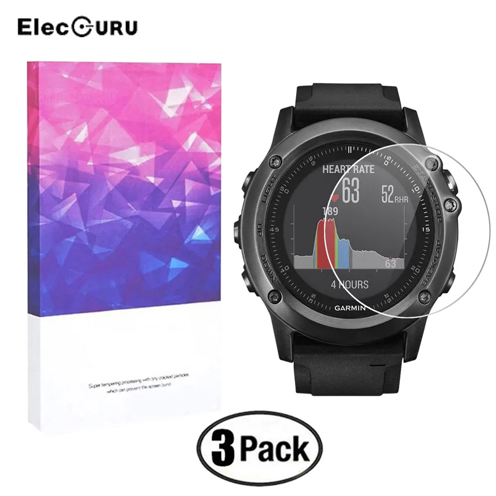 Мягкая ультратонкая Защитная пленка для экрана часов Garmin Fenix 3 HR HD с защитой от