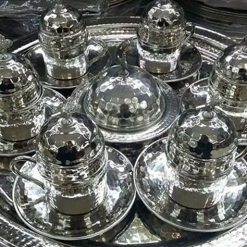 Турецкий Арабский кофе Чай эспрессо Сервировочный набор кованые ручной работы