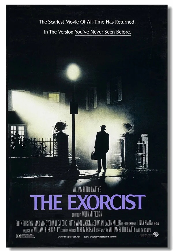 На заказ холст наклейка на стену классический фильм Постер Exorcist обои украшение