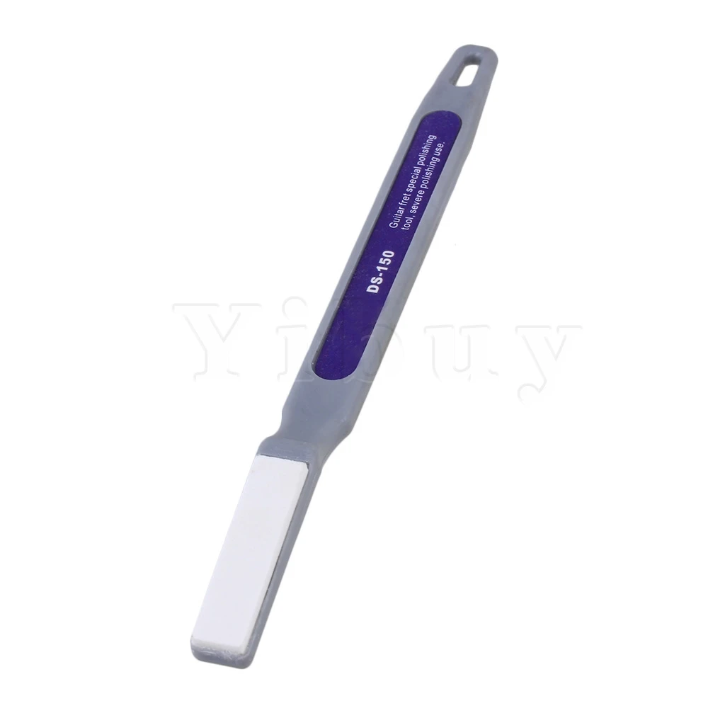 Yibuy фиолетовый пластиковый акустический гитар 150 # Fret Crowning Dressing File Stick|Детали и