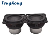 tenghong 2pcs 58mm audio speaker 4ohm 10w full range speaker 25 core rubber edge hifi loudspeaker smart home magnetic speaker