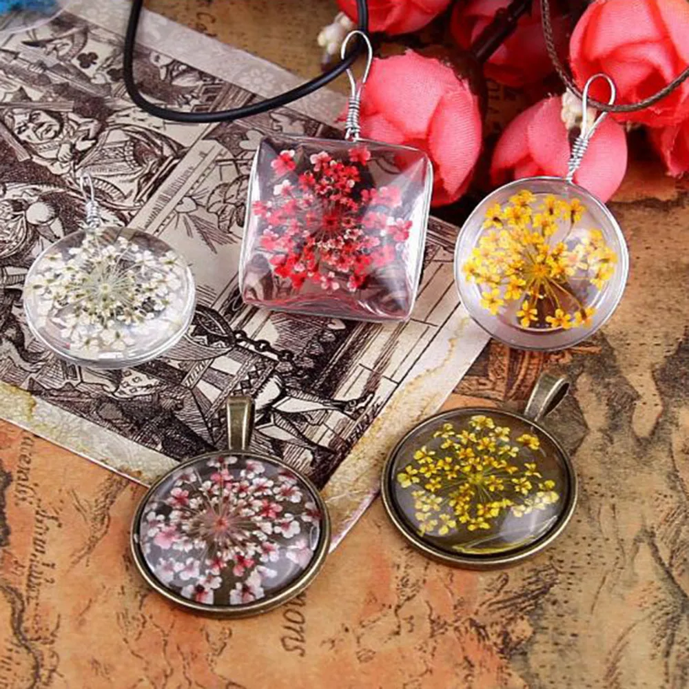 DoreenBeads настоящие сухие цветы полимерные ювелирные изделия сделай сам ручная