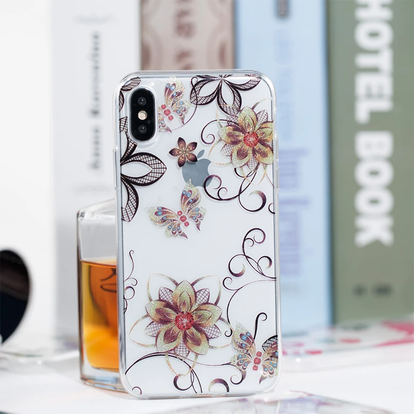 Прозрачный ТПУ тонкий корпус мобильного телефона для iphone 5S SE 6 6s 7 s 8 X силиконовые