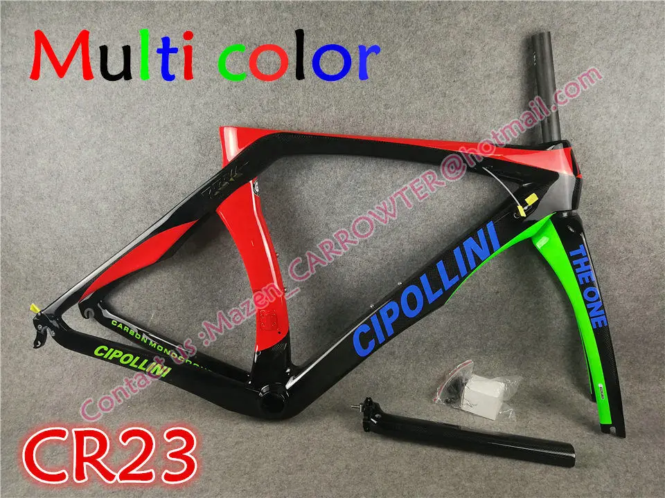 CR23 Модель серебряного логотипа красного цвета MCipollini RB1K один велосипед полный карбоновый дорожный велосипед Cipollini с 105 R7000 набор групп - Цвет: CR23