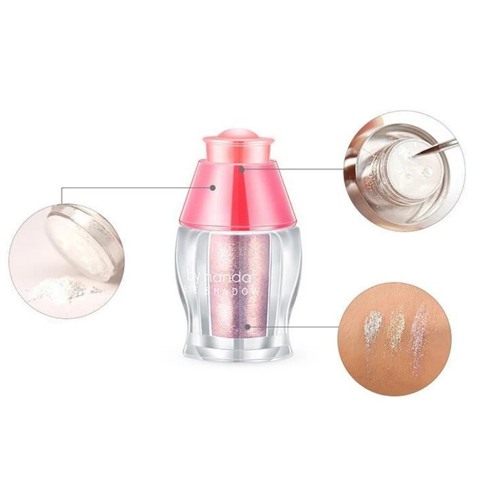 Гладкая Для женщин Свободные Косметическая пудра блеск лица Макияж Тени для век