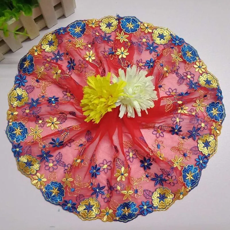 1 ярдов нигерийские кружевные ткани вышитая отделка высокое качество DIY ремесло и