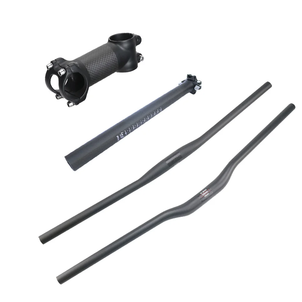 Toseek Углеродного Волокна Горный Велосипед Руль Наборы Велосипеда Подседельный