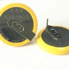 500 шт.* LIR2025 3.6 В FREESHIPPING Аккумуляторная Батарея LIR2025 90 градусов Кнопку Батареи Автомобиля