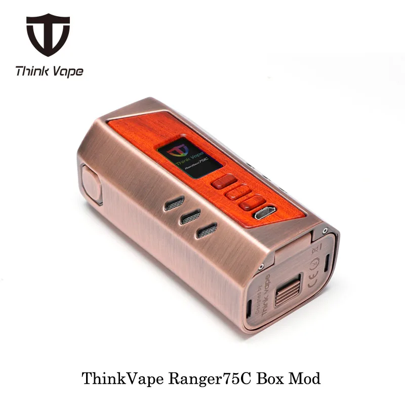 Электронная сигарета ThinkVape Ranger75C 75 Вт поле Mod думаю Vape создано Двойной 18650 Батарея