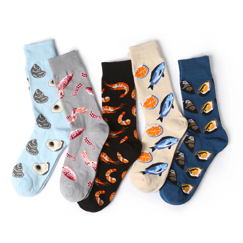 Модная новинка морепродуктов морских животных шаблон хлопок Для мужчин женщин