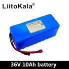 Литиевая батарея LiitoKala 36 в 10 Ач 500 Вт 18650 36 в 8 Ач Аккумулятор для электрического велосипеда с чехлом из ПВХ для электрического велосипеда