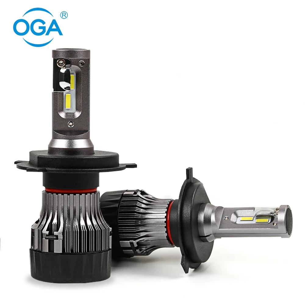 OGA 2 шт. H4 LED авто 9003 HB2 фары 6500k 10000LM светодиодные автомобильные лампочки дальнего и