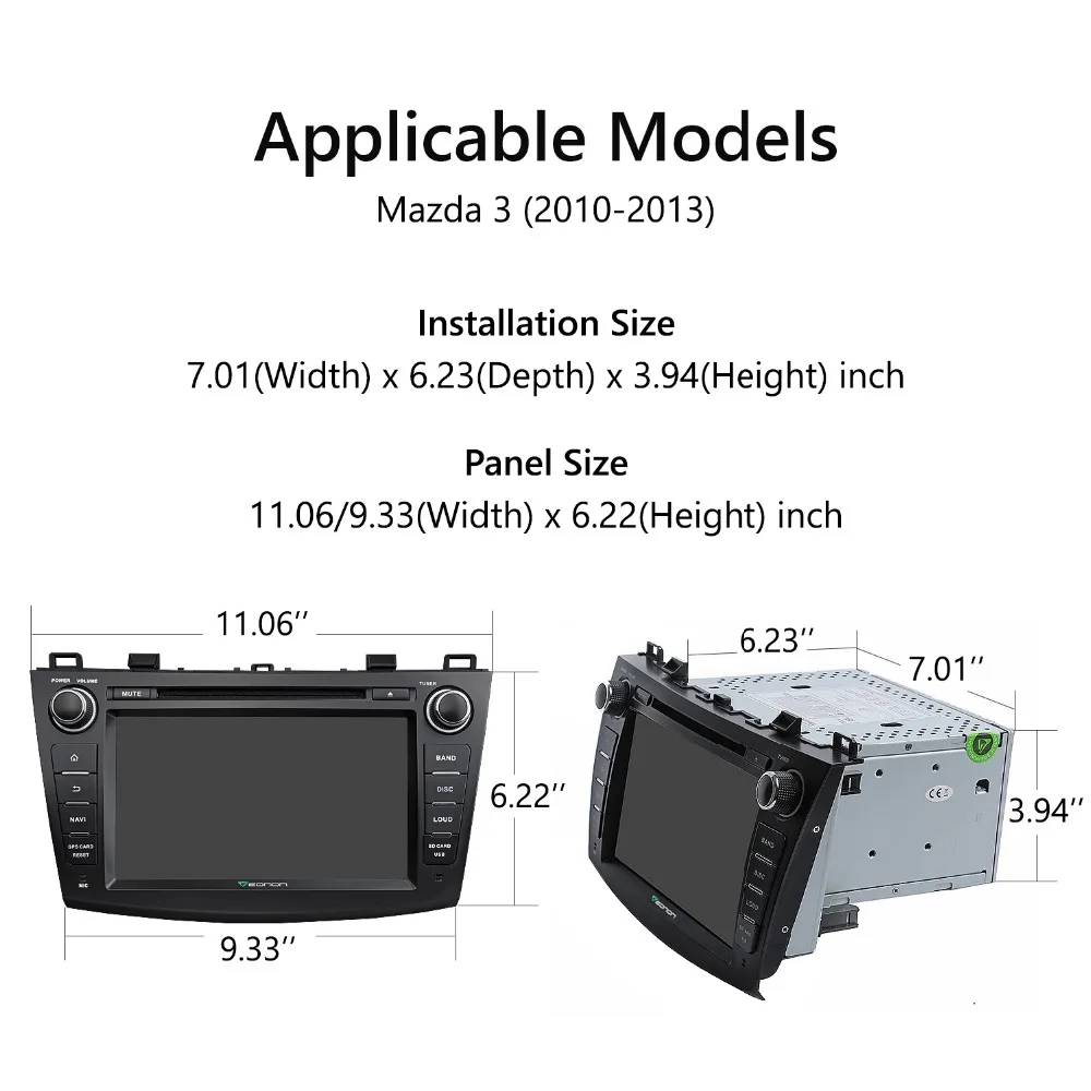 GA9163K Android 8 1 "HD Автомобильный DVD Радио gps навигации стерео Bluetooth Wi Fi 4G сенсорный