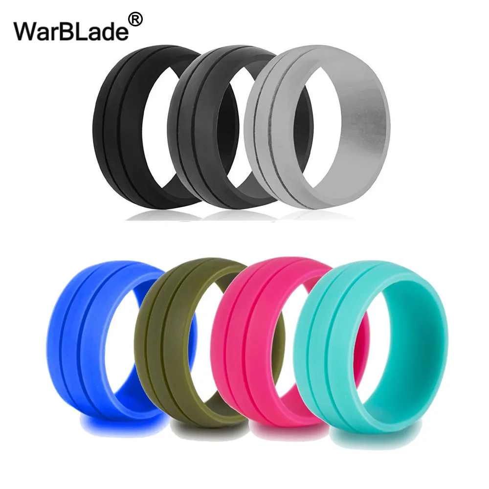 WarBLade Новые 8 мм Размер 6 12 гипоаллергенные Crossfit гибкие силиконовые кольца на палец