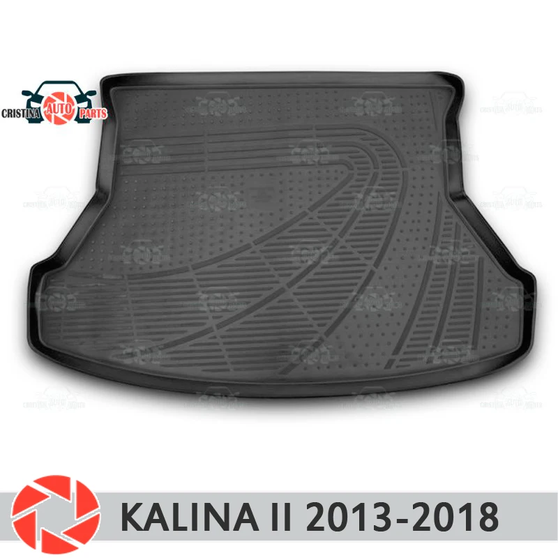 Напольные коврики для Lada Kalina II 2013-2018 Нескользящие полиуретановые напольные
